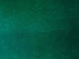 Dark green old velvet fabric texture used as background. Empty green fabric background of soft and smooth textile material. There is space for text. photo