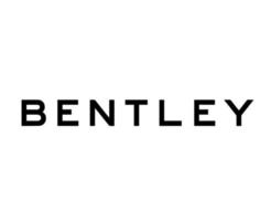 bentley marca logo símbolo nombre negro diseño británico carros automóvil vector ilustración