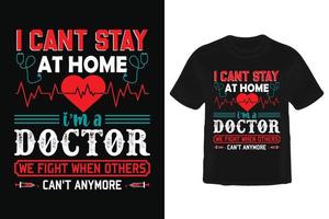 Doctor T shirt design vector