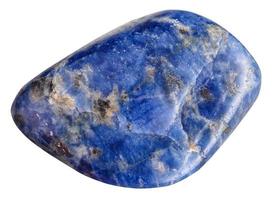 tumbled Sodalite mineral gemstone isolated photo