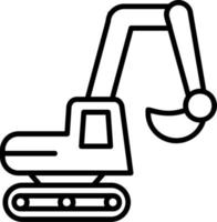 Excavator Vector Icon