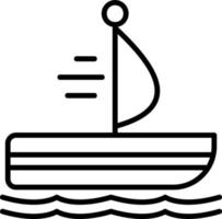 Yacht Vector Icon