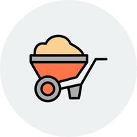 Wheelbarrow Vector Icon