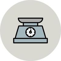 icono de vector de escala de peso