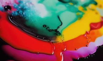 colorful paint splashes photo