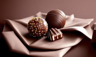 chocolate pelotas antecedentes foto