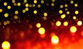 background with gold particles and bokeh photo