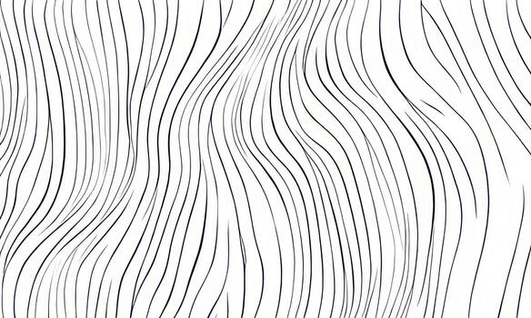 black wavy lines on white abstract background photo