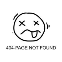 Page Not Found Error 404 System updates, uploading, computing, operation, installation programs. system maintenance. vector