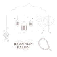 Ramadhan Illustration Pack - Lantern, Ornaments vector