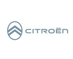 Citroen Brand New Logo Car Symbol With Name Design French Automobile Vector Illustration With White Background