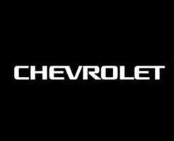 chevrolet marca logo coche símbolo nombre blanco diseño Estados Unidos automóvil vector ilustración con negro antecedentes