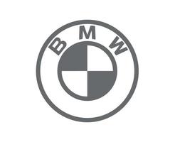 BMW marca logo símbolo gris diseño Alemania coche automóvil vector ilustración