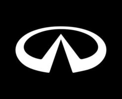 infinito marca logo coche símbolo blanco diseño Japón automóvil vector ilustración con negro antecedentes