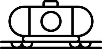 Oil Train Vector Icon