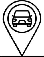 Car Location Vector Icon