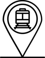 icono de vector de tren