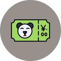 Zoo Ticket Vector Icon