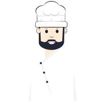 cocinero hombre avatar ilustración vector