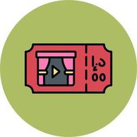 Theater Ticket Vector Icon