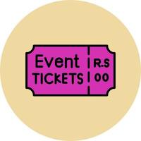 Event Ticket Vector Icon