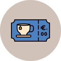 Tea Ticket Vector Icon