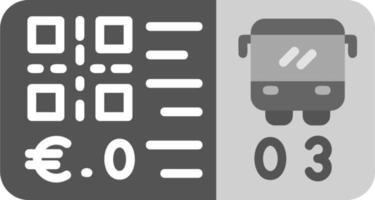 autobús boleto vector icono