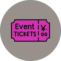 Event Ticket Vector Icon