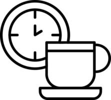 icono de vector de descanso para tomar café