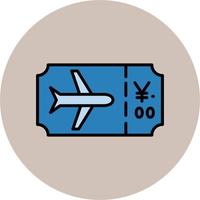 Plane Ticket Vector Icon