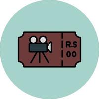 Movie Ticket Vector Icon