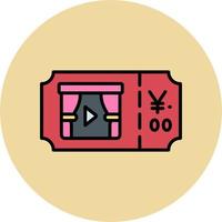 Theater Ticket Vector Icon