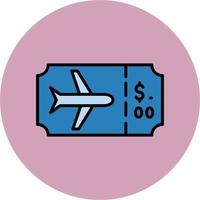 Plane Ticket Vector Icon