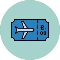 Plane Ticket Vector Icon