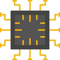 computadora chip vector icono