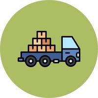 icono de vector de camioneta