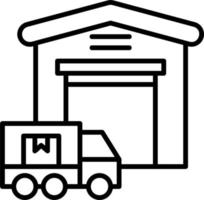 Distribution Center Vector Icon