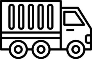 Container Truck Vector Icon