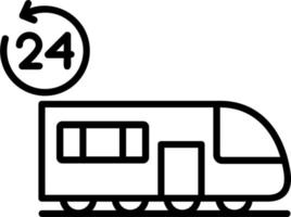 icono de vector de tren