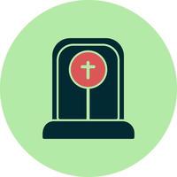 icono de vector de cementerio