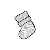 Socks footwear line art illustration creative design vector