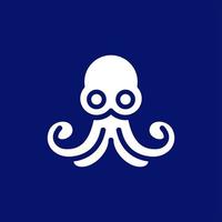 Octopus tentacle simple creative logo design vector