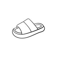 Slippers women line illustration creative design vector