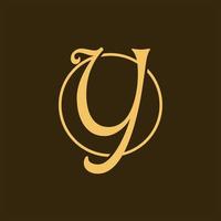 Letter y monogram luxury creative logo design vector