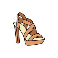 Fashion heels female illustration design vector