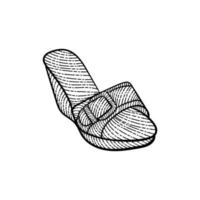 alto tacones sandalias Arte Clásico ilustración diseño vector