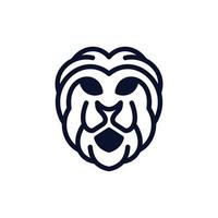 Lion line modern illustration creative logo vector