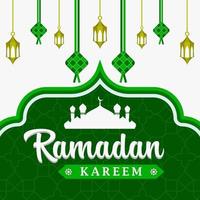 happy ramadan kareem vector