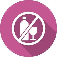 No Alcohol Vector Icon