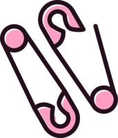 Safety Pin Vector Icon